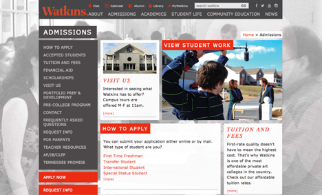 old watkins admissions page - pixelslam