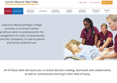 Lawrence Memorial/Regis College Nursing and Radiography Programs