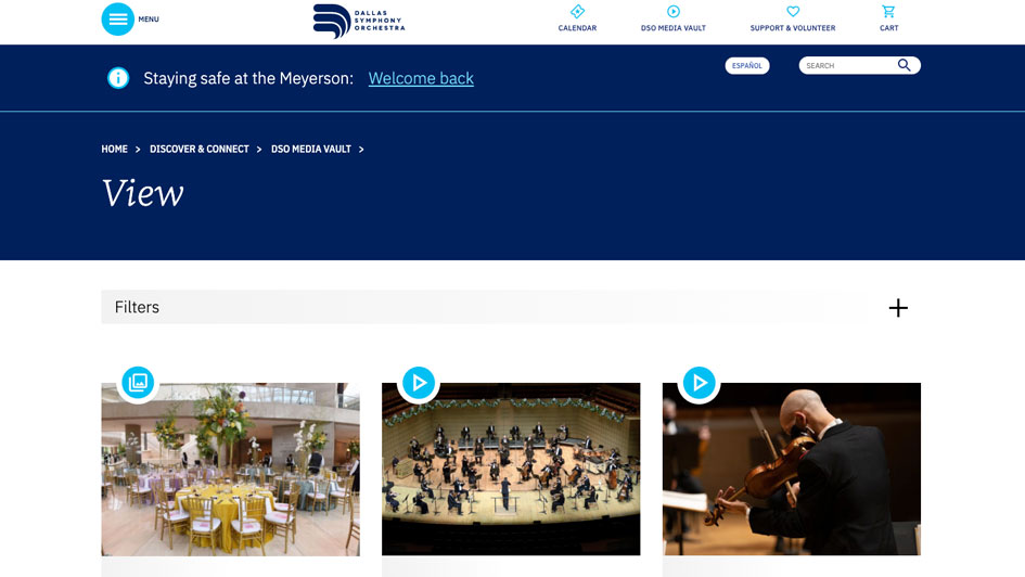 Dallas Symphony Orchestra WordPress Website Development